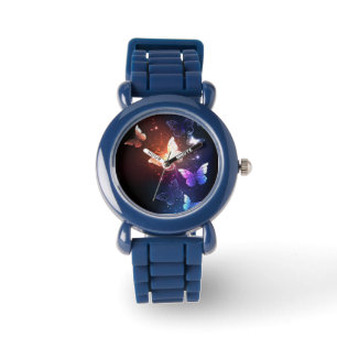 Ggloeiende nachtvlinders horloge