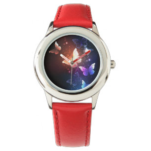 Ggloeiende nachtvlinders horloge