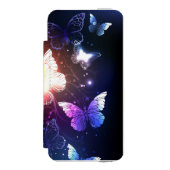Ggloeiende nachtvlinders incipio iPhone portemonnee hoesje (Voorkant Agenda)