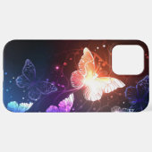 Ggloeiende nachtvlinders iPhone hoesje (Achterkant horizontaal)