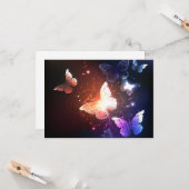 Ggloeiende nachtvlinders kaart (Voorkant / Achterkant in situ)