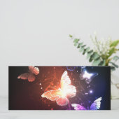 Ggloeiende nachtvlinders kaart (Staand voorkant)
