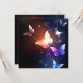 Ggloeiende nachtvlinders kaart (Voorkant / Achterkant in situ)