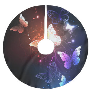 Ggloeiende nachtvlinders kerstboom rok