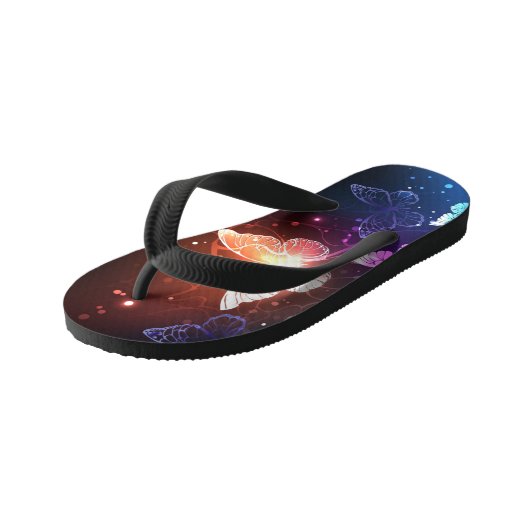 Ggloeiende nachtvlinders kinder teenslippers (Schuin)