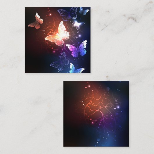 Ggloeiende nachtvlinders kortingskaartje (Voorkant / Achterkant)