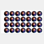 Ggloeiende nachtvlinders labels (Vel)
