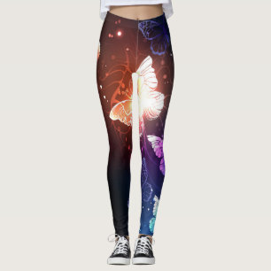 Ggloeiende nachtvlinders leggings
