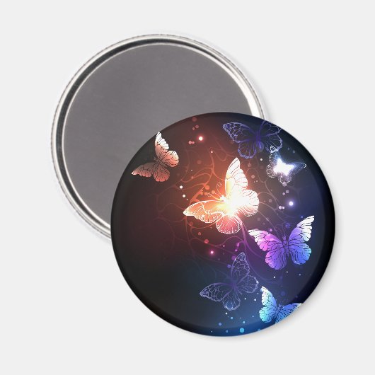 Ggloeiende nachtvlinders magneet (Voorkant / Achterkant)