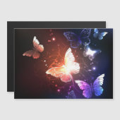 Ggloeiende nachtvlinders magnetische uitnodiging (Voorkant / Achterkant)