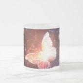 Ggloeiende nachtvlinders matglas koffiemok (Center)