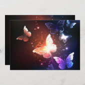 Ggloeiende nachtvlinders menu (Voorkant / Achterkant)