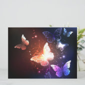 Ggloeiende nachtvlinders menu (Staand voorkant)