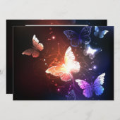 Ggloeiende nachtvlinders menu (Voorkant / Achterkant)