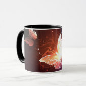 Ggloeiende nachtvlinders mok (Voorkant links)