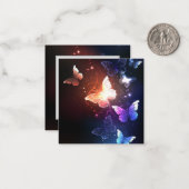 Ggloeiende nachtvlinders notitiekaartje (Voorkant / Achterkant in situ)