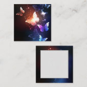 Ggloeiende nachtvlinders notitiekaartje (Voorkant / Achterkant)