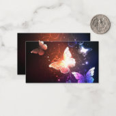 Ggloeiende nachtvlinders notitiekaartje (Voorkant / Achterkant in situ)