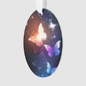 Ggloeiende nachtvlinders ornament (voorkant)