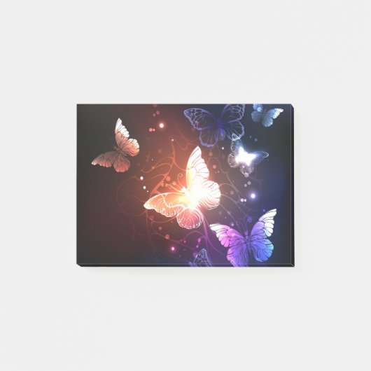 Ggloeiende nachtvlinders post-it® notes (Voorkant)