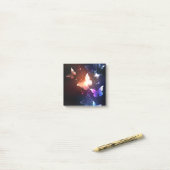 Ggloeiende nachtvlinders post-it® notes (Op bureau)