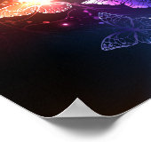 Ggloeiende nachtvlinders poster (Hoek)