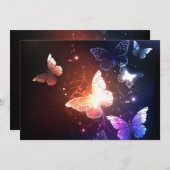 Ggloeiende nachtvlinders programmakaart (Voorkant / Achterkant)