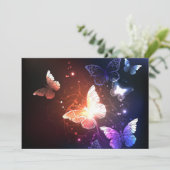 Ggloeiende nachtvlinders programmakaart (Staand voorkant)