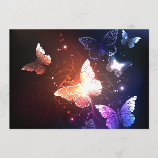 Ggloeiende nachtvlinders programmakaart (Voorkant)