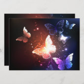 Ggloeiende nachtvlinders programmakaart (Voorkant / Achterkant)