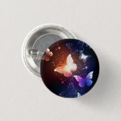 Ggloeiende nachtvlinders ronde button 3,2 cm (Voorkant /achterkant)