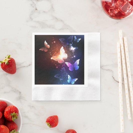 Ggloeiende nachtvlinders servet (Insitu)