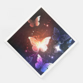 Ggloeiende nachtvlinders servet (Hoek)