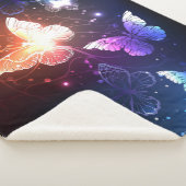 Ggloeiende nachtvlinders sherpa deken (3/4)