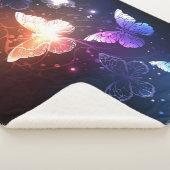 Ggloeiende nachtvlinders sherpa deken (3/4)