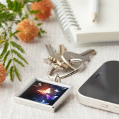 Ggloeiende nachtvlinders sleutelhanger (Zijkant)