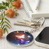 Ggloeiende nachtvlinders sleutelhanger (Voorkant Rechts)