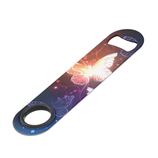Ggloeiende nachtvlinders speed flessenopener (Voorkant Gekanteld)
