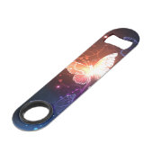 Ggloeiende nachtvlinders speed flessenopener (Achterkant Gekanteld)