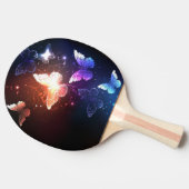 Ggloeiende nachtvlinders tafeltennisbatje (Zijkant)