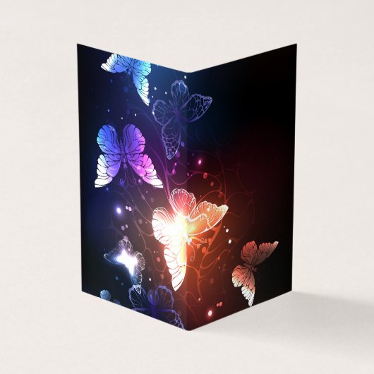 Ggloeiende nachtvlinders visitekaartje (Buitenkant)