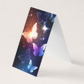 Ggloeiende nachtvlinders visitekaartje (Voorkant)