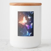 Ggloeiende nachtvlinders voedselcontainer etiket (Voorkant)