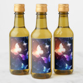 Ggloeiende nachtvlinders wijn etiket (Flessen)