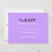 Ggloeiende Neon Stars Bat Mitzvah REPLY Card RSVP Kaartje (Achterkant)