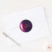 Ggloeiende Neon Stars Bat Mitzvah Retern Sticker S (Envelop)