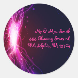 Ggloeiende Neon Stars Bat Mitzvah Retern Sticker S