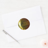 Ggloeiende Neon Stars Bat Mitzvah Retern Sticker S (Envelop)