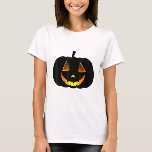 Ggloeiende pompoen Face Halloween Jack O Lanter T-shirt