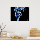 Ggloeiende rook poster (Keuken)
